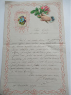 Lettre De Bonne Année  Avec Chromo/"Cher Oncle & Cher Tante"/Votre Neveu J Carpentier /1890           CVE215 - New Year