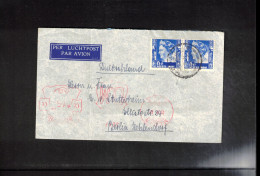 Netherlands Indies 1937 Interesting Airmail Letter To Germany - Indes Néerlandaises