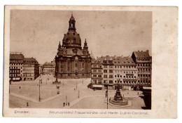 Allemagne -- DRESDEN-- Neumarkt Mit Frauenkirche Und Martin Luther-Denkmal - Dresden