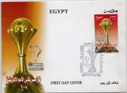 Egypt  - 2008 Egypt Winner Of Africa Cup Of Nations 2008 - Football - Sports - FDC - Covers & Documents