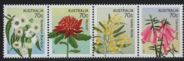 Australia 2014 MNH Sc 4056a 70c Blue Gum, Waratah, Golden Wattle, Heath Strip - Mint Stamps