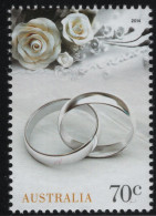Australia 2014 MNH Sc 4081 70c Silver Wedding Bands - Mint Stamps