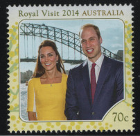 Australia 2014 MNH Sc 4131 70c Prince William, Cate, Bridge Royal Visit - Mint Stamps