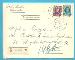 208+246 Op Brief Aangetekend Sterstempel (Relais) * WESEMAEL * - 1922-1927 Houyoux