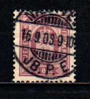 DANIMARCA - 1896 - STEMMA - VALORI IN ORE - USATO - Oficiales