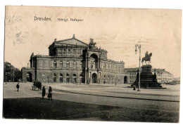 Allemagne -- DRESDEN--1910--Koenigl Hofoper .........( Petite Animation)...timbre....cachet - Dresden