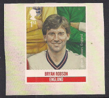GB 2013 QE2 1st Football Heroes Bryan Robson S/A Ex DY7 Umm SG 3487 ( H1477 ) - Unused Stamps