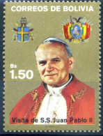 1988 BOLIVIA SET MNH ** Visita Papa Giovanni Paolo II - Popes