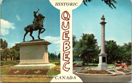 Canada Historic Quebec Split View JOan Of Arc Monument And Wolfe Monument - Québec - La Cité