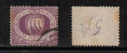 SAN MARINO   Scott # 17 USED (CONDITION AS PER SCAN) (Stamp Scan # 899-2) - Oblitérés
