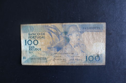 Lot De 4 Billets - Portugal - Portogallo - Cem 100 Escudos (1965) (1985) (1988) -  20 Escudos (1978) Vinte Escudos - Portugal