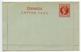 Canada 1890's Mint 3c. Queen Victoria Letter Card - 1860-1899 Regering Van Victoria