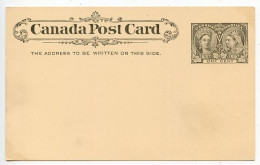 Canada 1897 Mint 1c. Queen Victoria Jubilee Postal Card - 1860-1899 Victoria