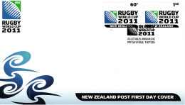 New Zealand 2011 Rugby World Cup,  First Day Cover - FDC
