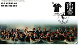 New Zealand 2010 100 Years Of Maory Rugby,  First Day Cover - FDC