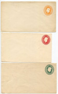 Canada 1920's 3 Different Mint Postal Envelopes - 1c. & Two 2c. King George V - 1903-1954 Reyes