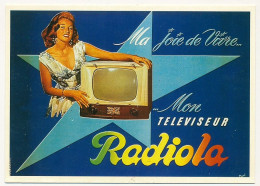 CPM - Ma Joie De Vivre, Mon Téléviseur Radiola - Reproduction D'affiche  De René Ravo 1950/60 - Ed. Nugeron - Werbepostkarten