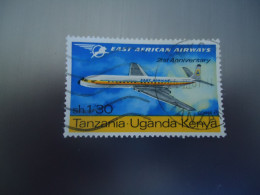 KENYA UGANDA  TANZANIA USED  STAMPS  AIRPLANES - Kenya, Oeganda & Tanzania