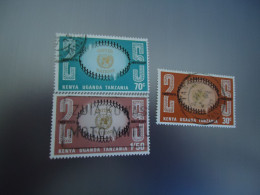 KENYA UGANDA  TANZANIA USED  STAMPS  3  ANNIVERSARIES  UNO    WITH POSTMARK - Kenya, Ouganda & Tanzanie