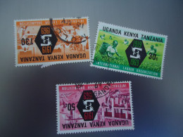 KENYA UGANDA  TANZANIA USED  STAMPS  3  ANNIVERSARIES  LABOUR    WITH POSTMARK - Kenya, Oeganda & Tanzania