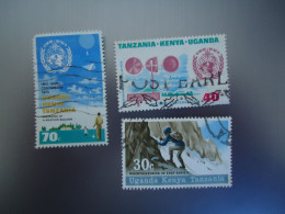 KENYA UGANDA  TANZANIA USED  STAMPS  ANNIVERSARIES  3 - Kenya, Ouganda & Tanzanie