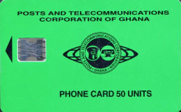 COLNECT. : D-02A 08.95  50 Small Logo - Green ( Batch: C57101012) USED - Ghana