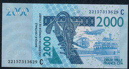 W.A.S. BURKINA FASO P316Cv 2000 FRANCS (20)22 Signature 45   2022       UNC. - États D'Afrique De L'Ouest