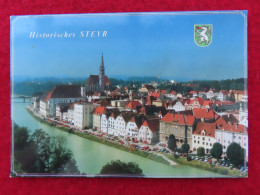 AK: Historisches Steyr, Gelaufen 28. 9. 1990 (Nr.4290) - Steyr