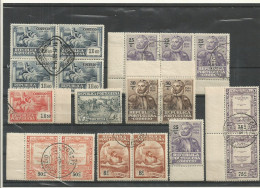 PORTUGAL LOT OBLITERES  AVEC MULTIPLES. - Used Stamps