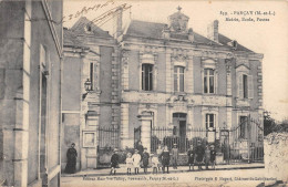 CPA 49 PARCAY MAIRIE ECOLE POSTES / Cliché Rare - Andere & Zonder Classificatie