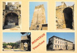 84 Monteux Vieille Fontaine La Tour Vieille Porte Porte Et Jardin Public La Mairie - Monteux