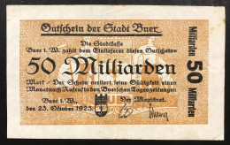 GERMANIA ALEMANIA GERMANY  Buer Westfalia 50 Miliardi Di Marchi 1923  LOTTO 4520 - Amministrazione Del Debito