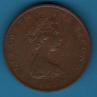 ISLE OF MAN  2 PENCE 1977 KM# 34 Elizabeth II - Île De  Man