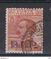 REGNO:  1923  SOPRASTAMPATO  B.L.P.  -  30 C. BRUNO  ARANCIO  US. -  SASS. 17 - Timbres Pour Envel. Publicitaires (BLP)