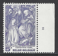 Belgique COB 1837 ** (MNH) - Planche 2 - 1971-1980