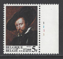 Belgique COB 1860 ** (MNH) - Planche 1 - 1971-1980