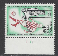 Belgique - 1977 - COB 1863 ** (MNH) - Planche 1 - 1971-1980