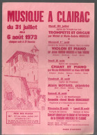 Clairac (47) Programme MUSIQUE A CLAIRAC  1973   (PPP41788) - Programmes