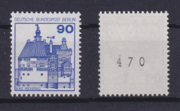 Berlin 588 RM Mit Gerader Nummer Burgen+Schlösser 90 Pf Postfrisch  - Roller Precancels