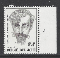 Belgique COB 1895 ** (MNH) - Planche 3 - 1971-1980