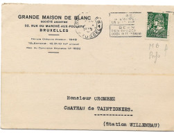 N° 340 35 Ct. Perforé M B Grande Maison Du Blanc   19 Oct 1935 - 1932 Ceres E Mercurio