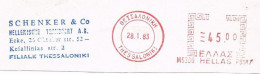 Griechenland Freistempel Thessaloniki. Spedition Schenker - Meterstamp, EMA - Affrancature Meccaniche Rosse (EMA)