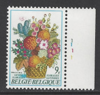 Belgique COB 1968 ** (MNH) - Planche 1 (1) - 1971-1980