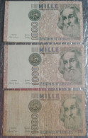 3 Banknote Billet ITALIA 1000 Lire Marco Polo 1982 TB / TTB / SPL - 1000 Lire