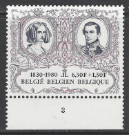 Belgique COB 1978 ** (MNH) - Planche 3 - 1971-1980