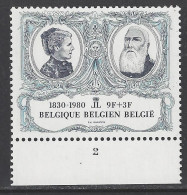 Belgique COB 1979 ** (MNH) - Planche 2 (1) - 1971-1980