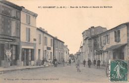 CPA 47 COCUMONT RUE DE LA POSTE ET ROUTE DE MEILHAN - Autres & Non Classés