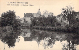 FRANCE - 23 - JARNAGES - L'église Et L'étang - Carte Postale Ancienne - Sonstige & Ohne Zuordnung