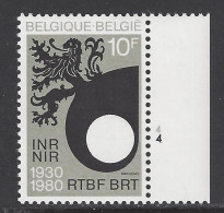 Belgique - 1980 - COB 1995 ** (MNH) - Planche 4 - 1971-1980