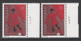 Belgique COB 2014 ** (MNH) - Planches 1 Et 2, Série Complète - 1971-1980
